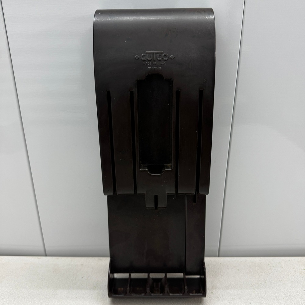 Cutco Wall Mount Knife Rack Holder Brown Plastic Storage Block USA Made